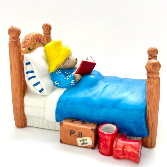 Enesco Accents Vintage Enesco Paddington Bear Porcelain Music Box